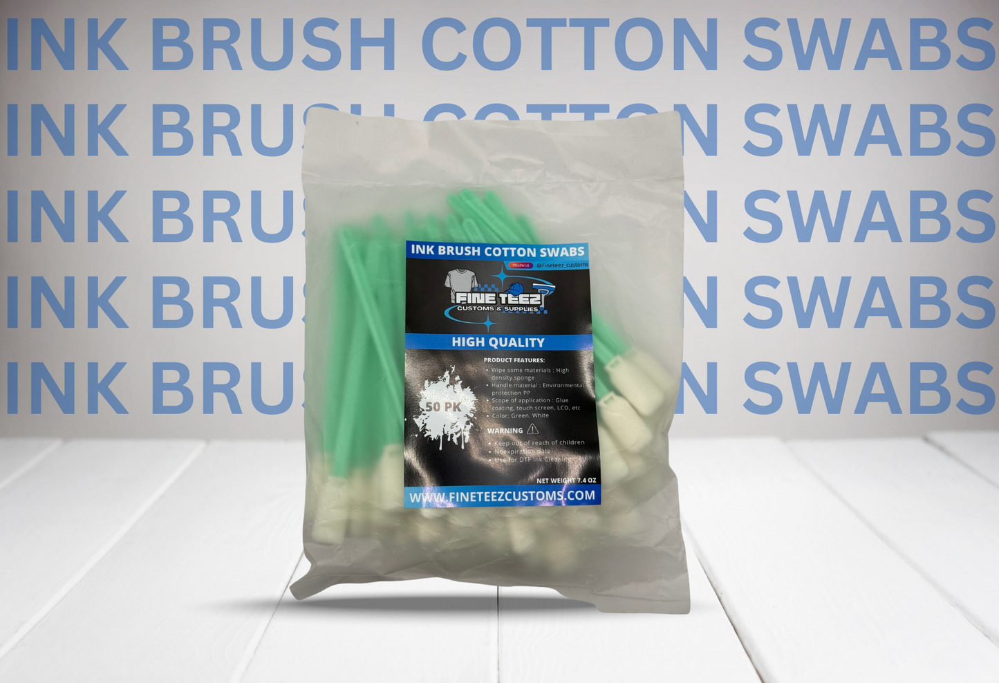 Ink Brush Cotton Swabs