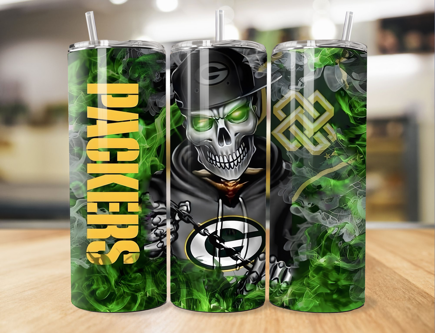 Packers Skull Tumbler