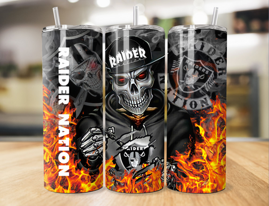 Raiders Skull Tumbler