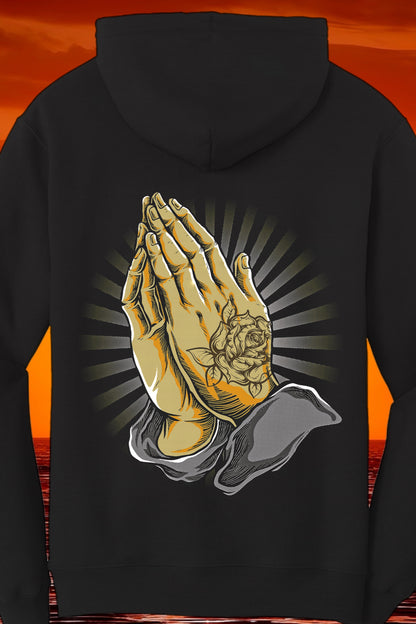 Sudadera con capucha de oración