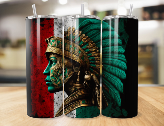 Aztec Warrior Tumbler