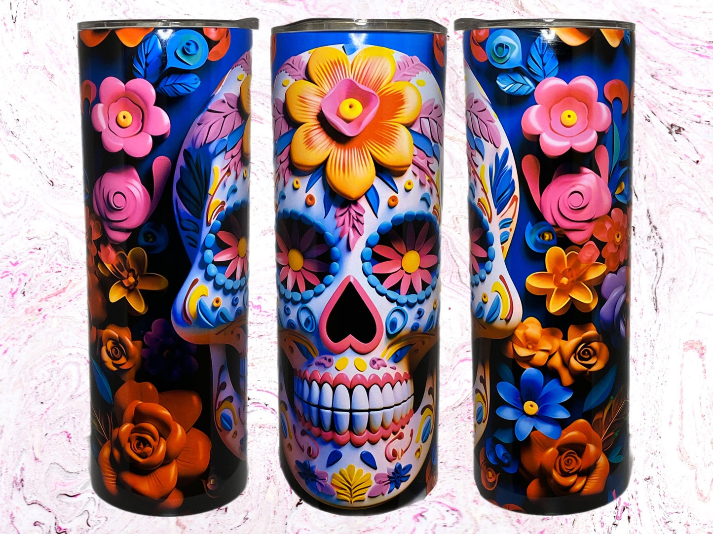 Sugar Skull Tumbler