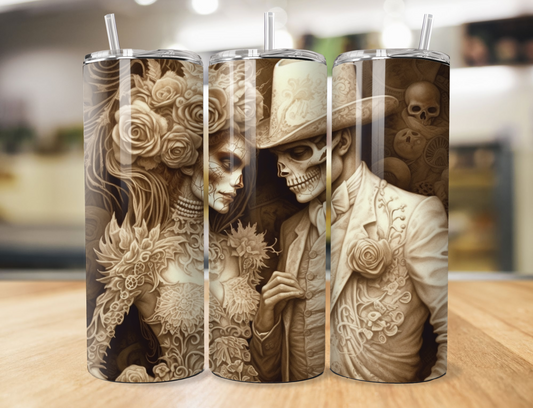 Married Skull Tumbler